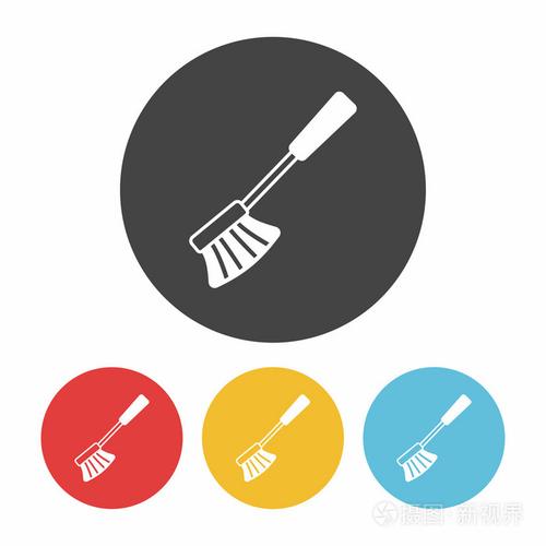 清潔刷圖標矢量圖插畫-正版商用圖片0dfoi3-攝圖新視界