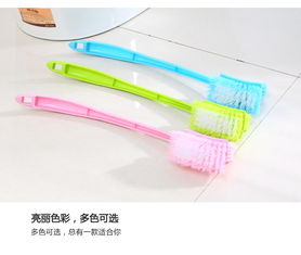 創(chuàng)意彎曲手柄雙面馬桶刷 北歐粉衛(wèi)浴,彎手柄,清潔刷,馬桶刷 衛(wèi)浴用品